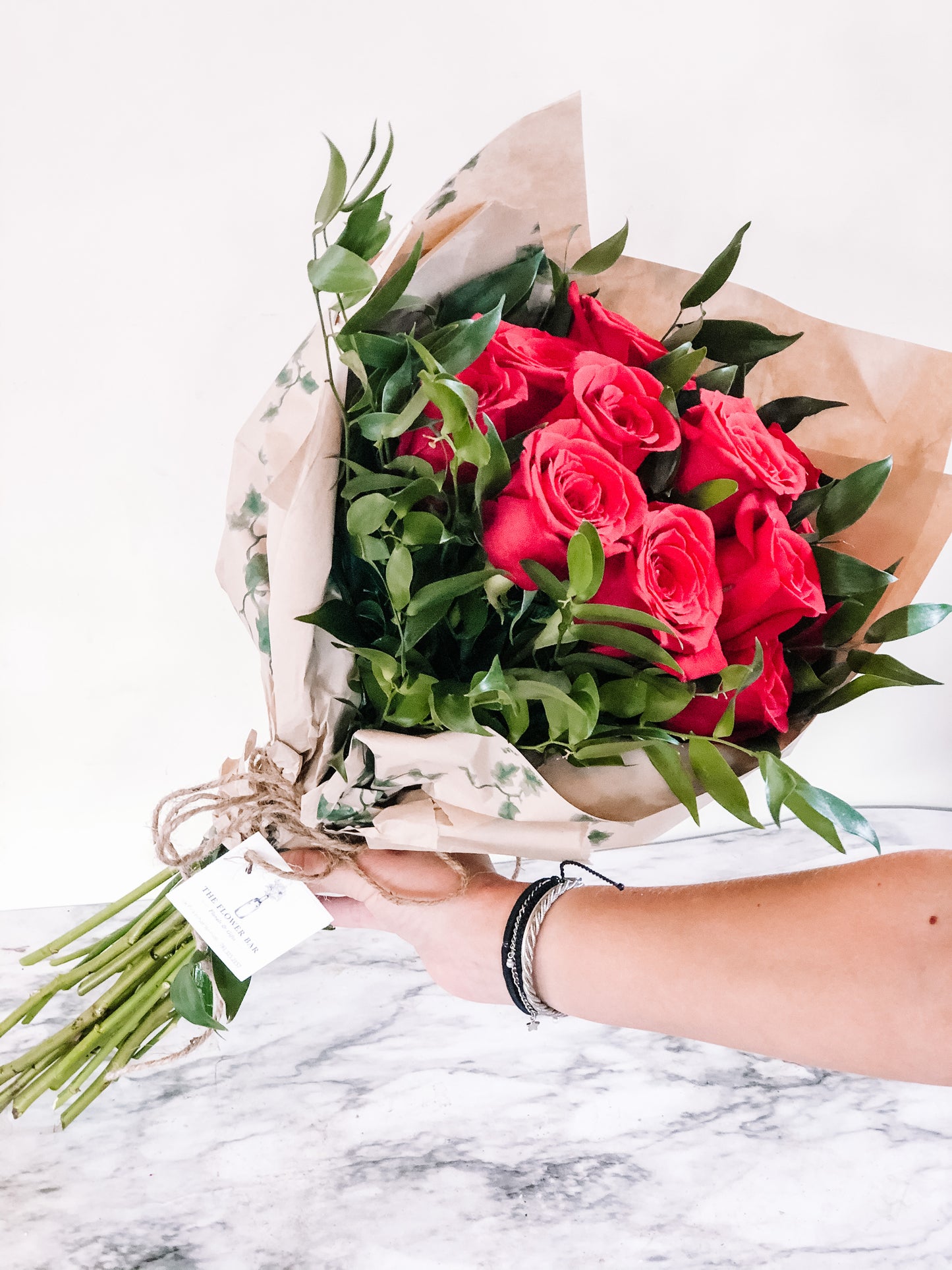 Long Stem Roses Wrap Bouquet